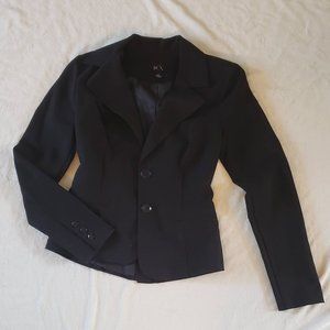 Women's Small Black Button Blazer